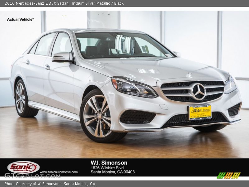 Iridium Silver Metallic / Black 2016 Mercedes-Benz E 350 Sedan