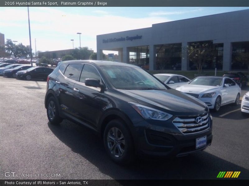 Platinum Graphite / Beige 2016 Hyundai Santa Fe Sport