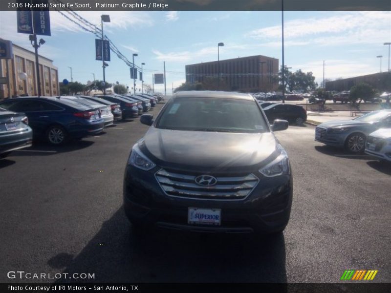 Platinum Graphite / Beige 2016 Hyundai Santa Fe Sport