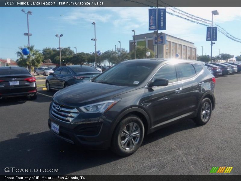 Platinum Graphite / Beige 2016 Hyundai Santa Fe Sport