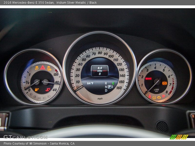 Iridium Silver Metallic / Black 2016 Mercedes-Benz E 350 Sedan