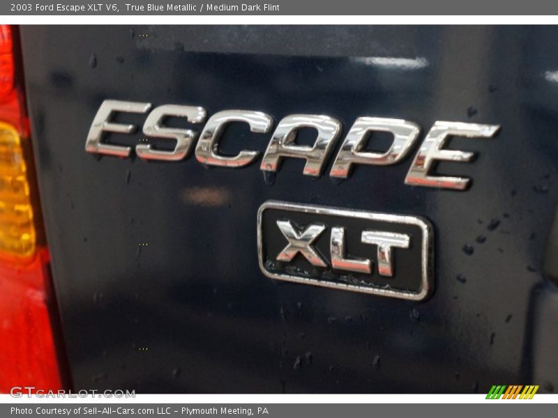 True Blue Metallic / Medium Dark Flint 2003 Ford Escape XLT V6
