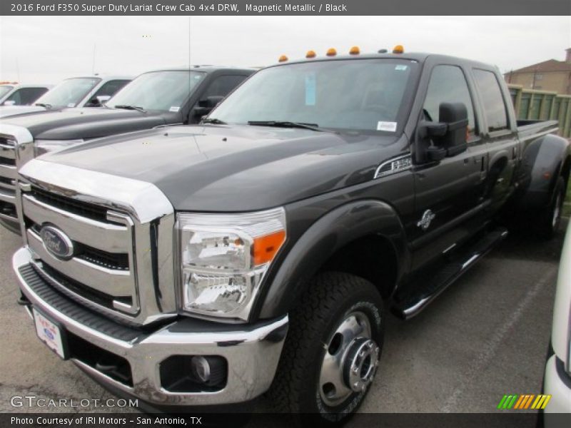 Magnetic Metallic / Black 2016 Ford F350 Super Duty Lariat Crew Cab 4x4 DRW