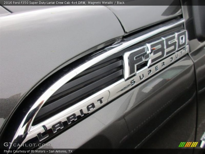 Magnetic Metallic / Black 2016 Ford F350 Super Duty Lariat Crew Cab 4x4 DRW
