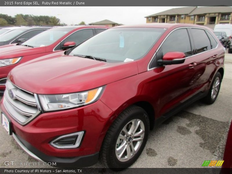 Ruby Red Metallic / Dune 2015 Ford Edge SEL