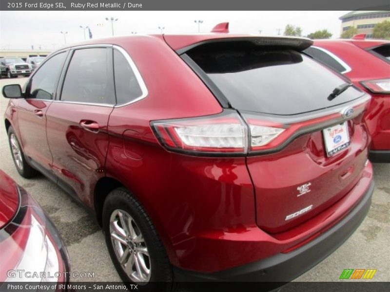 Ruby Red Metallic / Dune 2015 Ford Edge SEL