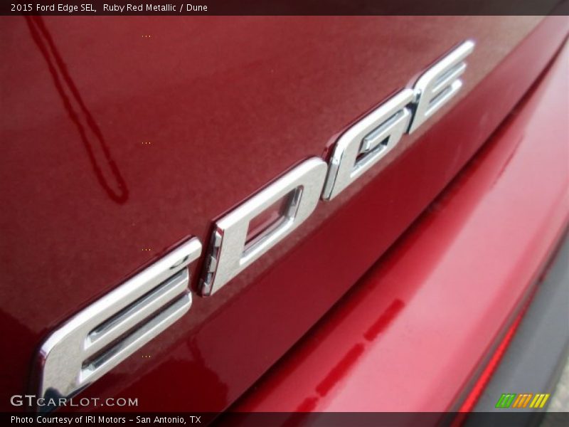 Ruby Red Metallic / Dune 2015 Ford Edge SEL
