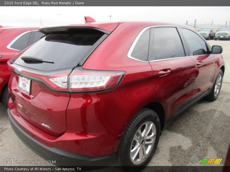 Ruby Red Metallic / Dune 2015 Ford Edge SEL