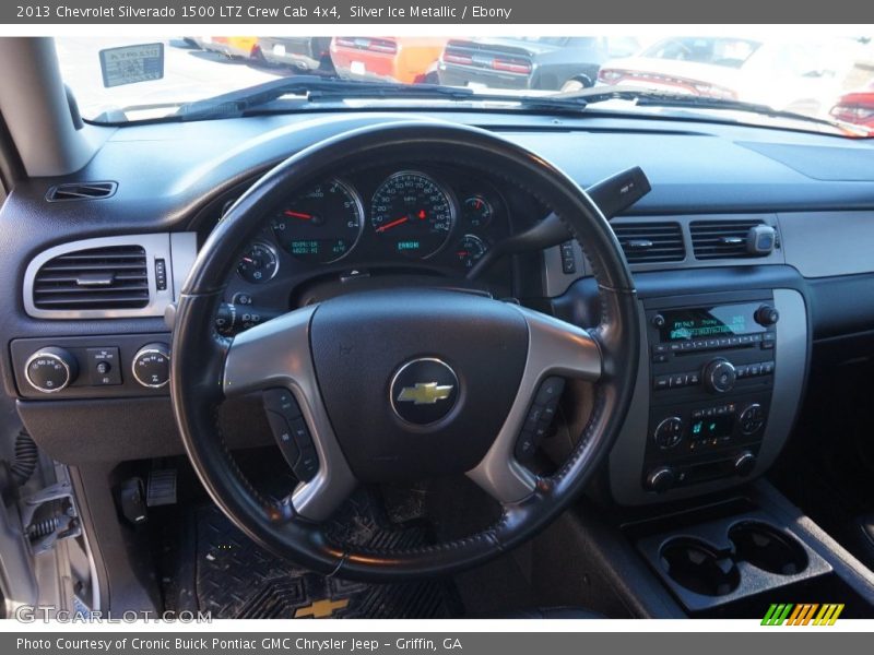 Silver Ice Metallic / Ebony 2013 Chevrolet Silverado 1500 LTZ Crew Cab 4x4