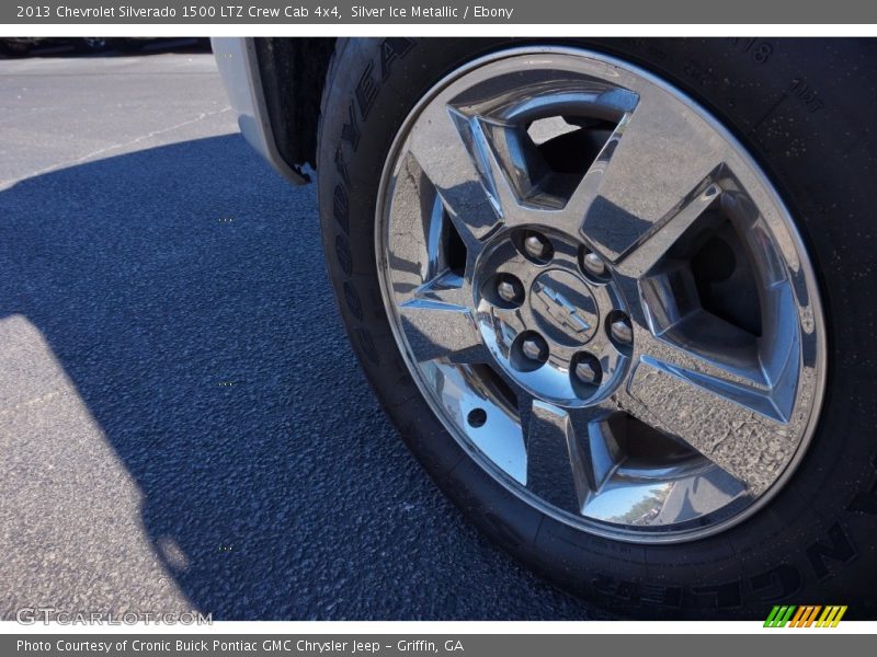 Silver Ice Metallic / Ebony 2013 Chevrolet Silverado 1500 LTZ Crew Cab 4x4