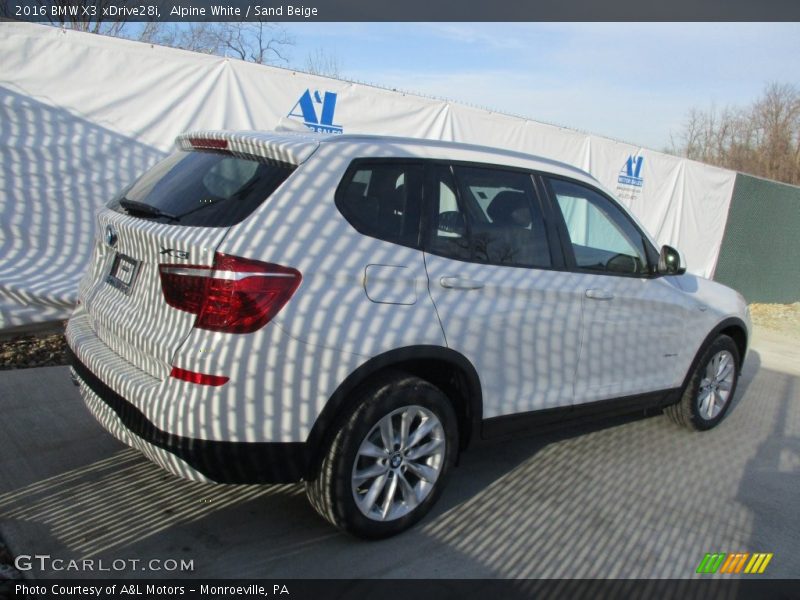 Alpine White / Sand Beige 2016 BMW X3 xDrive28i