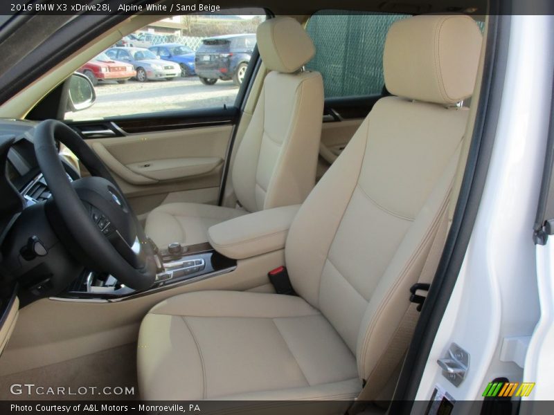 Alpine White / Sand Beige 2016 BMW X3 xDrive28i