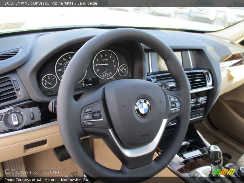 Alpine White / Sand Beige 2016 BMW X3 xDrive28i