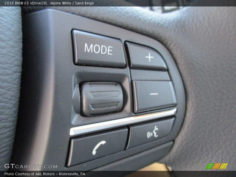 Alpine White / Sand Beige 2016 BMW X3 xDrive28i