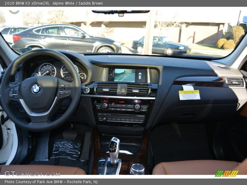 Alpine White / Saddle Brown 2016 BMW X3 xDrive28i