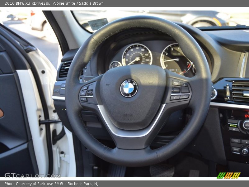 Alpine White / Saddle Brown 2016 BMW X3 xDrive28i