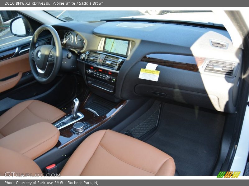 Alpine White / Saddle Brown 2016 BMW X3 xDrive28i