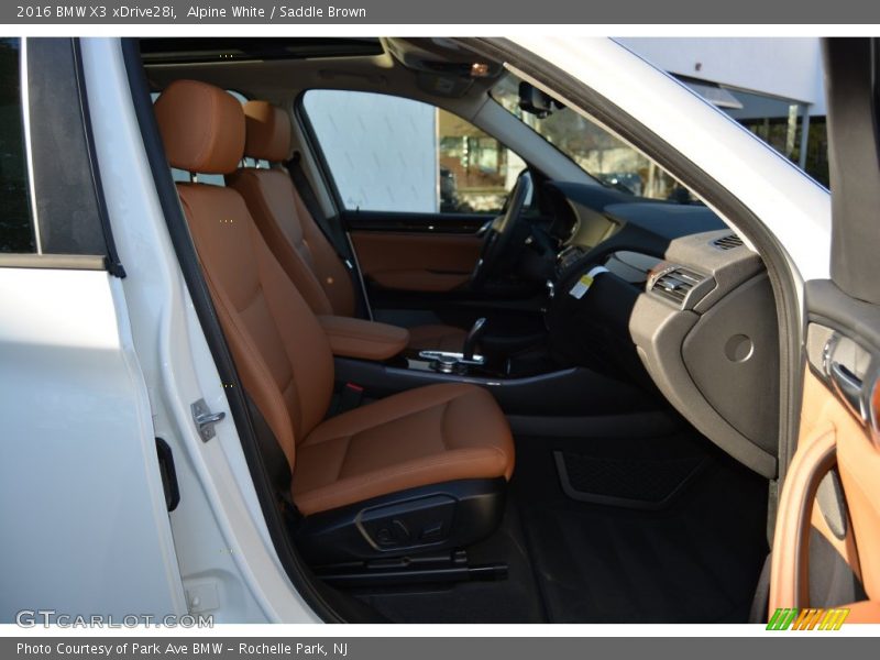 Alpine White / Saddle Brown 2016 BMW X3 xDrive28i