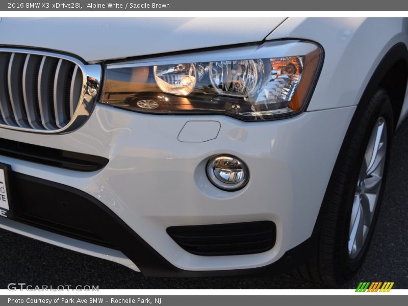 Alpine White / Saddle Brown 2016 BMW X3 xDrive28i