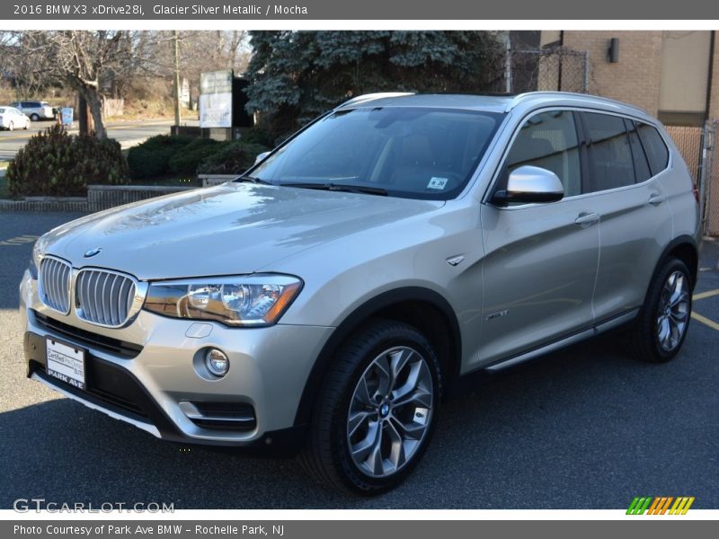 Glacier Silver Metallic / Mocha 2016 BMW X3 xDrive28i