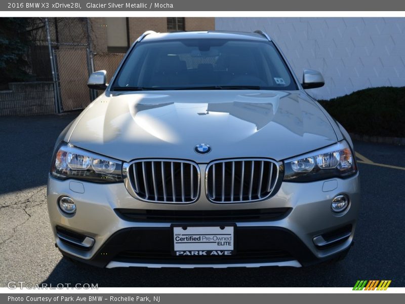 Glacier Silver Metallic / Mocha 2016 BMW X3 xDrive28i