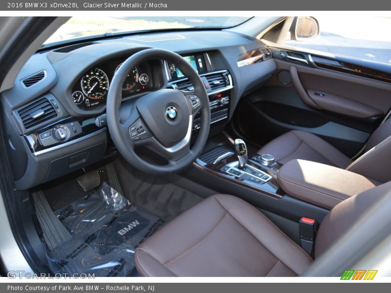 Glacier Silver Metallic / Mocha 2016 BMW X3 xDrive28i