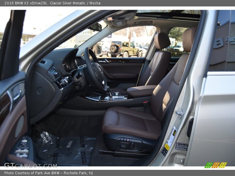 Glacier Silver Metallic / Mocha 2016 BMW X3 xDrive28i