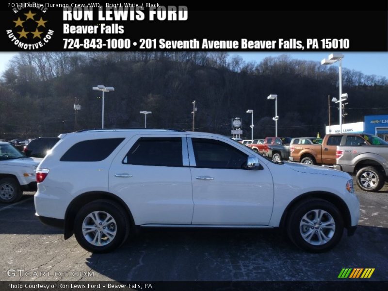 Bright White / Black 2013 Dodge Durango Crew AWD