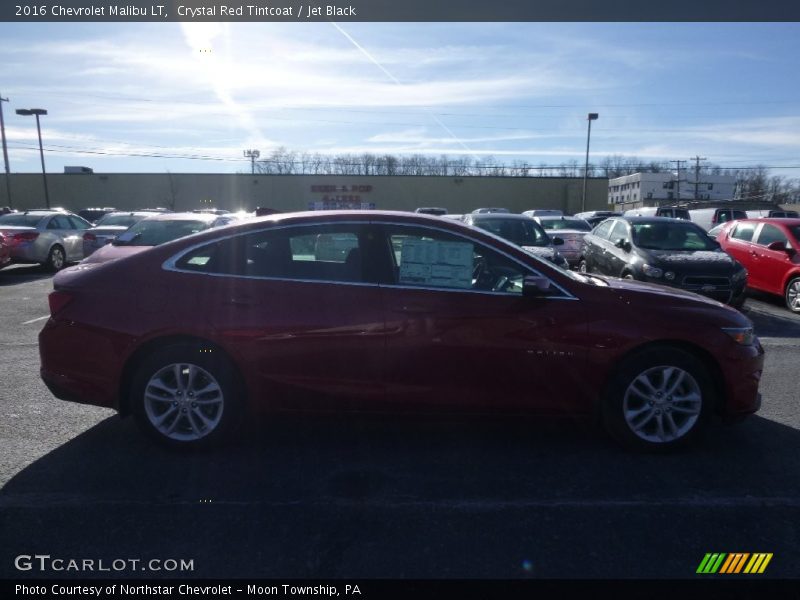 Crystal Red Tintcoat / Jet Black 2016 Chevrolet Malibu LT