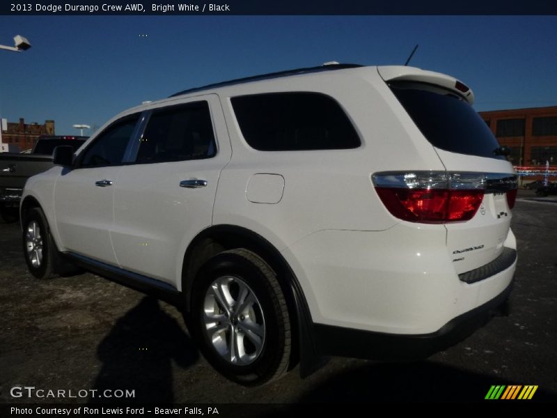 Bright White / Black 2013 Dodge Durango Crew AWD