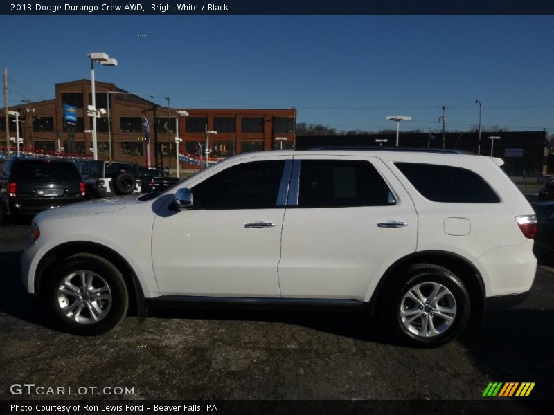 Bright White / Black 2013 Dodge Durango Crew AWD