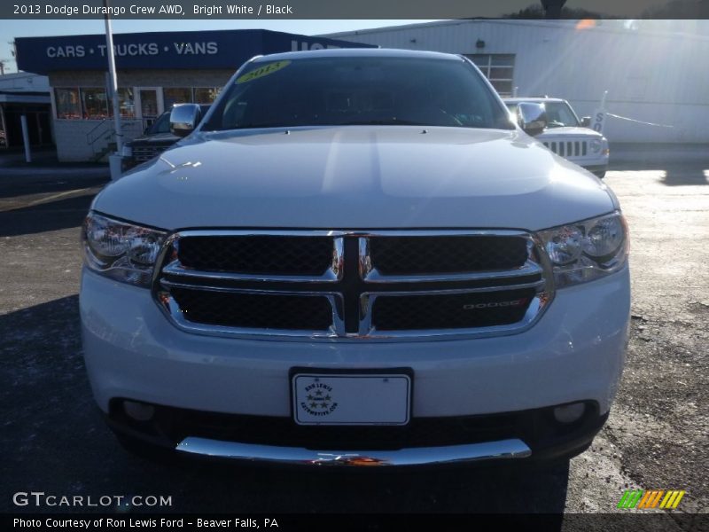 Bright White / Black 2013 Dodge Durango Crew AWD