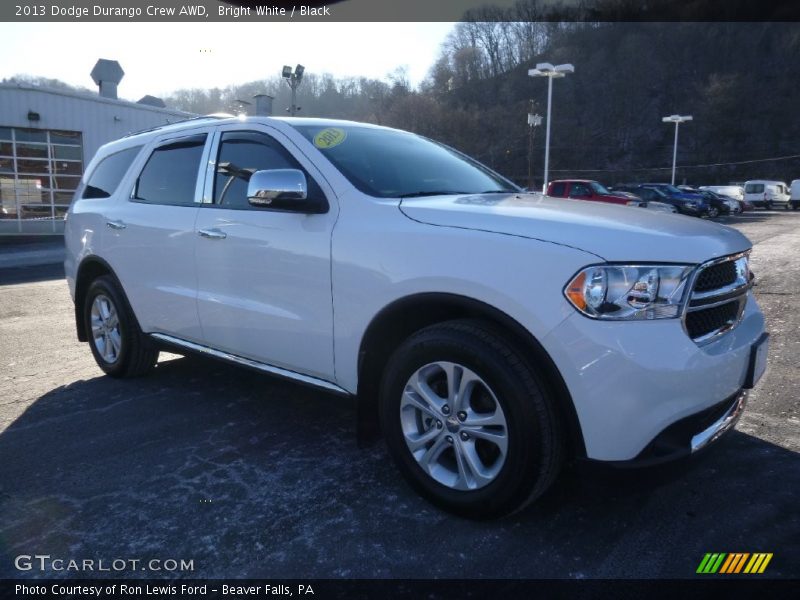 Bright White / Black 2013 Dodge Durango Crew AWD