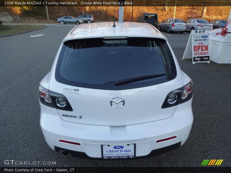 Crystal White Pearl Mica / Black 2008 Mazda MAZDA3 s Touring Hatchback