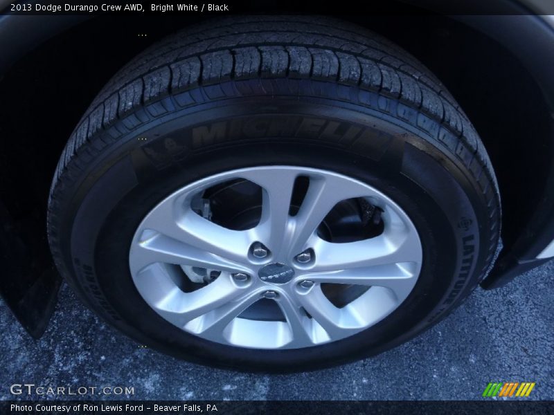 Bright White / Black 2013 Dodge Durango Crew AWD