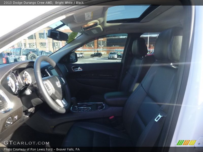 Bright White / Black 2013 Dodge Durango Crew AWD