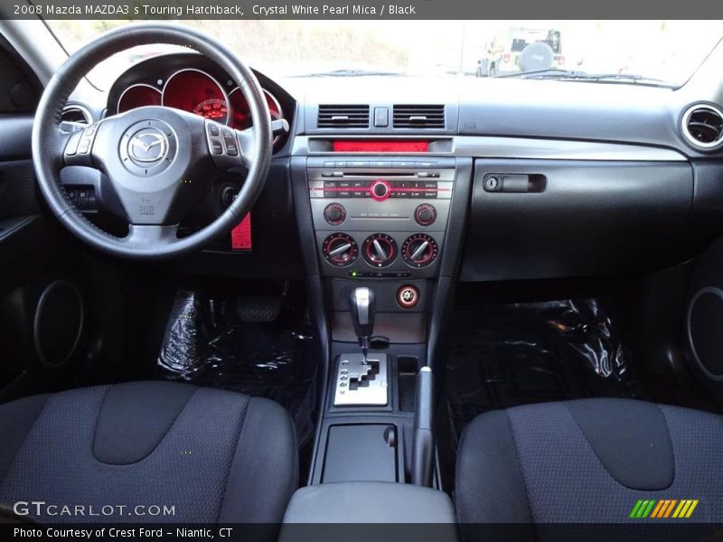 Crystal White Pearl Mica / Black 2008 Mazda MAZDA3 s Touring Hatchback