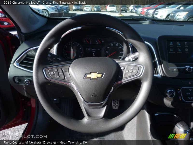 Crystal Red Tintcoat / Jet Black 2016 Chevrolet Malibu LT