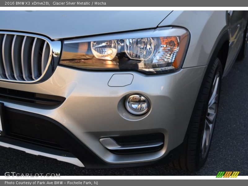 Glacier Silver Metallic / Mocha 2016 BMW X3 xDrive28i