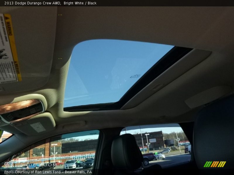 Bright White / Black 2013 Dodge Durango Crew AWD