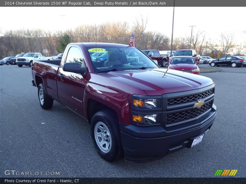 Deep Ruby Metallic / Jet Black/Dark Ash 2014 Chevrolet Silverado 1500 WT Regular Cab