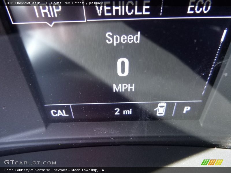 Crystal Red Tintcoat / Jet Black 2016 Chevrolet Malibu LT