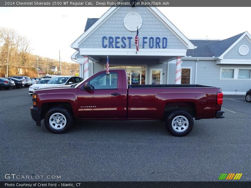 Deep Ruby Metallic / Jet Black/Dark Ash 2014 Chevrolet Silverado 1500 WT Regular Cab