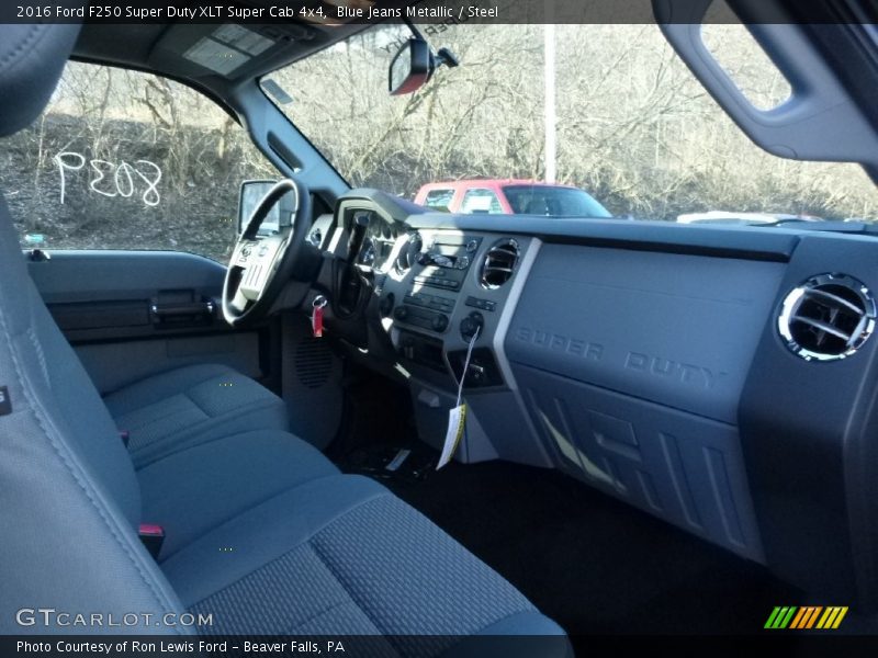 Blue Jeans Metallic / Steel 2016 Ford F250 Super Duty XLT Super Cab 4x4
