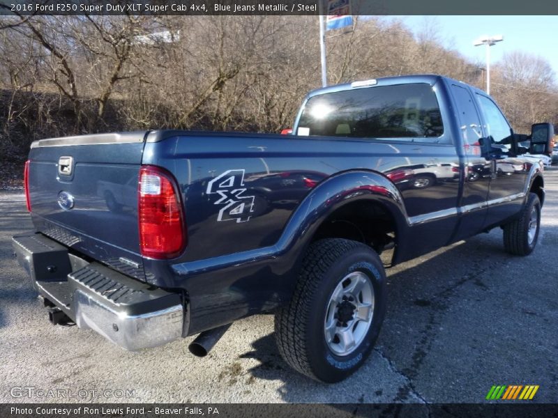 Blue Jeans Metallic / Steel 2016 Ford F250 Super Duty XLT Super Cab 4x4