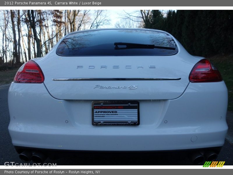 Carrara White / Luxor Beige 2012 Porsche Panamera 4S