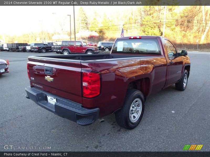 Deep Ruby Metallic / Jet Black/Dark Ash 2014 Chevrolet Silverado 1500 WT Regular Cab
