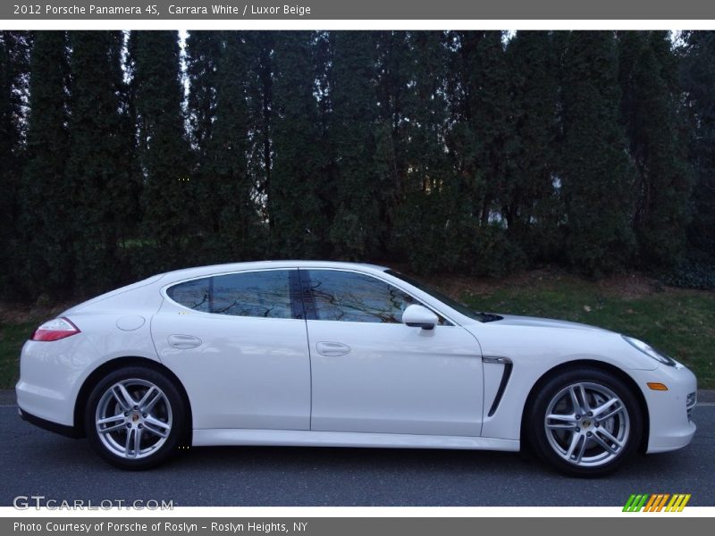 Carrara White / Luxor Beige 2012 Porsche Panamera 4S