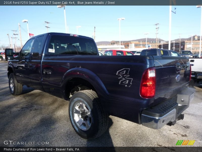 Blue Jeans Metallic / Steel 2016 Ford F250 Super Duty XLT Super Cab 4x4