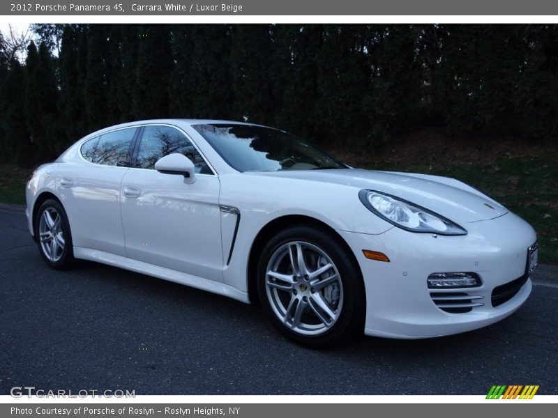 Carrara White / Luxor Beige 2012 Porsche Panamera 4S